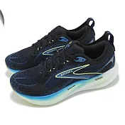 Brooks 慢跑鞋 Glycerin 22 2E 男鞋 寬楦 藍黑 甘油系列 氮氣中底 緩衝 針織 運動鞋 1104452E002