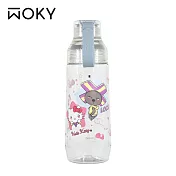 【WOKY X 三麗鷗】OPEN! x Kitty聯名ECOZEN 透明瓶600ml 全透