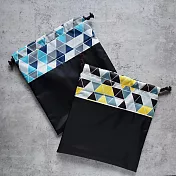 《梵緹希》旅行防水束口收納袋25x25(2入)_ 三角格