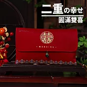 【DR.Story】日式高質感小町紅彩藝超喜氣大紅包 (大器萬元紅包 過年紅包袋 婚禮紅包袋)  圓滿雙喜