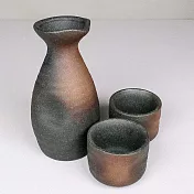 福介商店 日本陶瓷 美濃燒 備前吹 清酒器組 1壺2杯