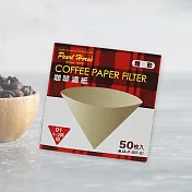 寶馬牌椎型咖啡濾紙-1~2杯用-50枚入x12盒