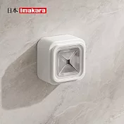 【日本Imakara】十字型無痕壁掛毛巾掛勾/收納塞(附背膠)-3入- 透明