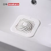 【日本Imakara】浴室排水口毛髮過濾網/矽膠濾髮蓋(小款)-3入