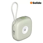 Solide索力得 10000mAh 馬卡龍 Type-C 六合一萬用快充行動電源 帶線行動電源 耳機充電 手錶充電 煙波綠