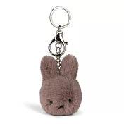 BON TON TOYS Miffy米菲兔環保毛絨鑰匙圈-8cm (灰褐色)