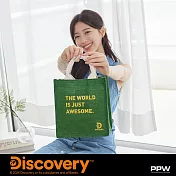 Kiiwi O! x DISCOVERY 系列．率性棉麻提袋  綠