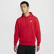 NIKE AS M NK CLUB FT PO HOODIE 男連帽上衣-FN3867657 M 紅色