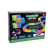 【Party World】7cm軌道LED夜光軌道車補充包 (車子1台 軌道100pcs) 顏色隨機