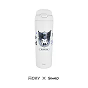 【WOKY X 三麗鷗】酷洛米聯名 All-P 輕芯鈦瓷雙飲保溫瓶 780ml 鏡中小傲嬌(白)