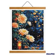 [HOMEHERE] DIY鑽石畫／燭光菊 幽香 掛軸無框版