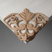 渦卷紋護角  防撞桌角 (拿鐵棕)