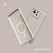 犀牛盾 ASUS Zenfone 12 Ultra (6.78吋) SolidSuit (MagSafe兼容) 經典防摔背蓋手機保護殼 - 貝殼灰