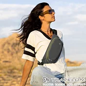 【Travelon 美國防盜包】Voyages防盜腰包/斜背包/胸前包TL-43668 黑