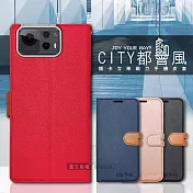CITY都會風 ASUS Zenfone 12 Ultra 插卡立架磁力手機皮套 有吊飾孔 瀟灑藍
