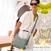 【Travelon 美國防盜包】Roam防盜斜背包/斜肩包/側肩包TL-43677 綠