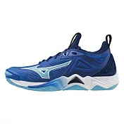 Mizuno Wave Momentum 3 [V1GA231201] 男 排球鞋 羽排鞋 室內運動 襪套 緩衝 藍 26cm 藍