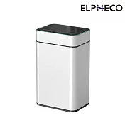ELPHECO 20L 不鏽鋼雙開除臭炫光感應垃圾桶 ELPH228DU 白色