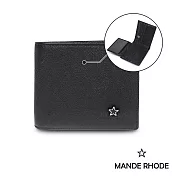 MANDE RHODE - 曼德羅德 - 真皮訂製十字紋短夾(內有上下隔層) - 86346