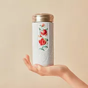 《乾唐軒活瓷》榴花碩果隨身杯 / 大 / 雙層 / 彩釉 / 3色 330ml 牙白