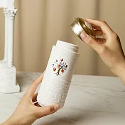 《乾唐軒活瓷》生命之樹隨身杯 / 大 / 雙層 / 3色 330ml 牙白