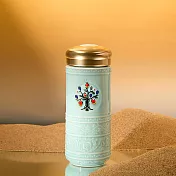 《乾唐軒活瓷》生命之樹隨身杯 / 大 / 雙層 / 3色 330ml 淺水藍