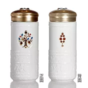 《乾唐軒活瓷》吉星生命之樹隨身杯 / 大 / 雙層 / 水晶 / 3色 330ml 還原雪白