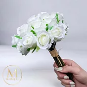 【Floral M】法式西麗雅玫瑰優雅白仿真花花材（10入/組）