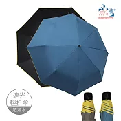 【雨之情】防曬輕鋁威風折傘  藍色