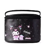 【三麗鷗 Sanrio】橢圓萬用化妝包  酷洛米-黑色