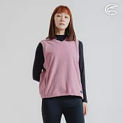 ADISI 女OceanPure溫控消臭抗靜電穿搭保暖背心 AV2421045 (M-XL)｜刷毛 快乾 抑菌 海洋紗 環保紗 M 杏桃粉