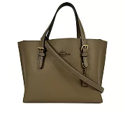 COACH Mollie 25 雙面皮革三層小款托特包 (深石色)