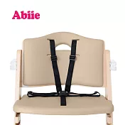 Abiie Beyond Junior TYK成長型高腳餐椅(胡桃色)+椅墊 (奶茶棕)