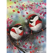 【玲廊滿藝】曾啟文-浪漫礦砂系列 —呢喃春語40x30cm