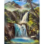 【玲廊滿藝】曾啟文-祥瀑迎福50x40cm