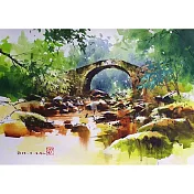 【玲廊滿藝】(阿力)余思瑩-石碇普渡長生橋39x27cm