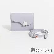 aziza UNA可斜背簡式短夾  薰衣紫