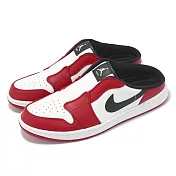 Nike 懶人鞋 Air Jordan 1 Mule Golf 男鞋 白 紅 黑 休閒鞋 穆勒鞋 FJ1214-101