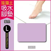 生活良品-頂級珪藻土速乾超吸水地墊-L加大版(硅藻土 矽藻土吸濕防霉 腳踏墊) 紫色L