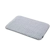 CB Japan carari poco格紋系列 超細纖維浴室踏墊 60X40CM   典雅灰