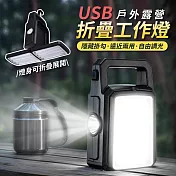 多功能斷疊式USB太陽能工作燈