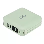 YYL 多合一無線充電行動電源(10000mAh) MagSafe 自帶線 Type-C Lightning -植萃綠