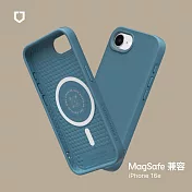犀牛盾 iPhone 16e(6.1吋) SolidSuit(MagSafe兼容)超強磁吸手機殼 - 深海藍