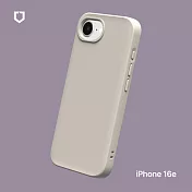 犀牛盾 iPhone 16e(6.1吋) SolidSuit防摔背蓋手機殼-經典款 - 貝殼灰