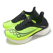Saucony 競速跑鞋 Endorphin Elite 2 男鞋 螢光黃 黑 緩震 推進 索康尼 S30994135 26cm CITRON/BLACK