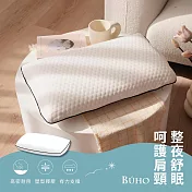 【BUHO布歐】針織緹花釋壓助眠記憶枕-麵包款