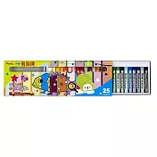 【Pentel 飛龍】粉蠟筆 25色入 /盒 PHN9-25(25色組)