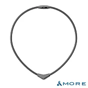 &MORE愛迪莫 X-Pro 超能量鈦鍺項鍊 (槍灰)- S  鐵灰色
