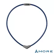 &MORE愛迪莫 X-Pro 超能量鈦鍺項鍊 (槍灰)- S  經典藍