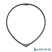 &MORE愛迪莫 X-Pro 超能量鈦鍺項鍊 (槍灰)- S  軍綠色